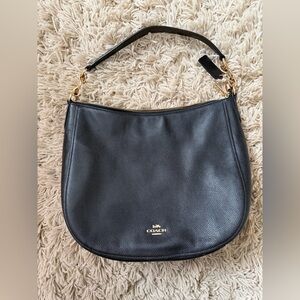 Coach Black Pebbled Chelsea Hobo Bag